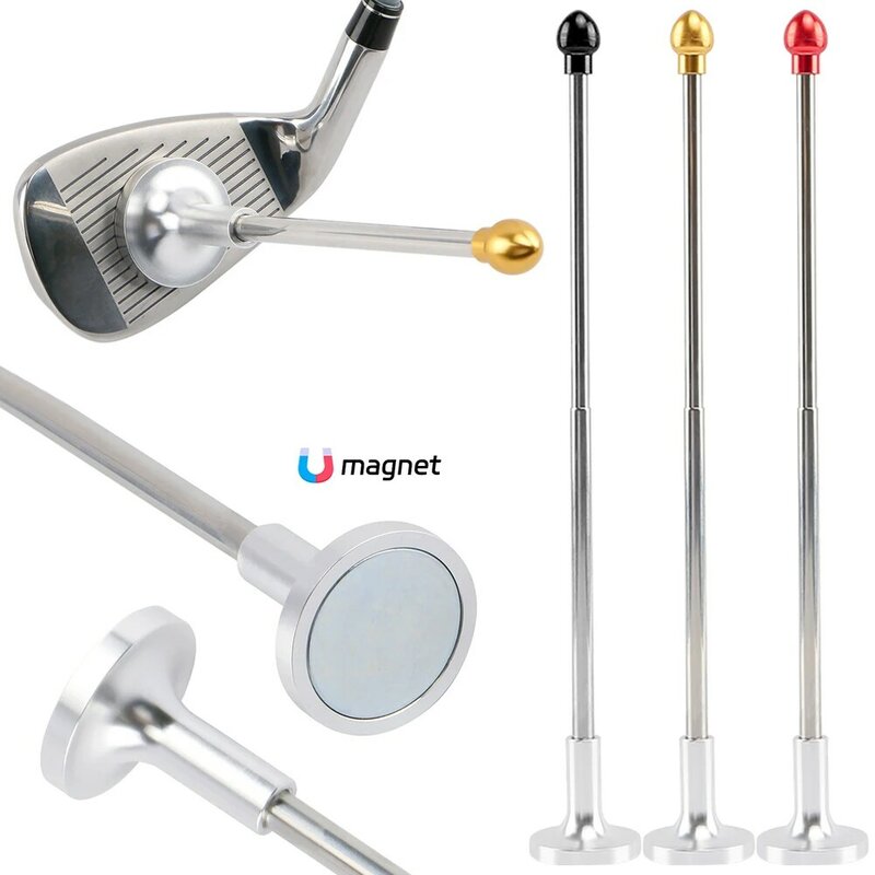 Tongkat pelurus Golf, alat penjajaran magnetik Golf membantu memvisualisasikan dan menyelaraskan tembakan Golf Anda, pelatih ayunan Golf untuk pemula