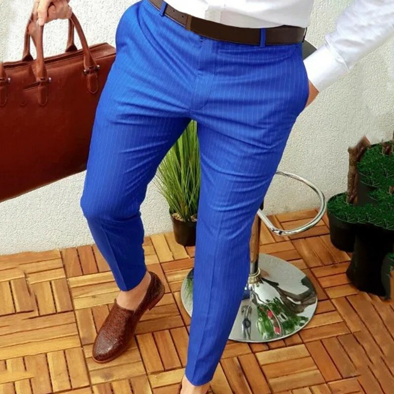 Autumn Men'S Business Casual Skinny Stretch Slim Fit Pencil Pants Fashion Streetwear Jogging Trousers Male Y2k Clothing