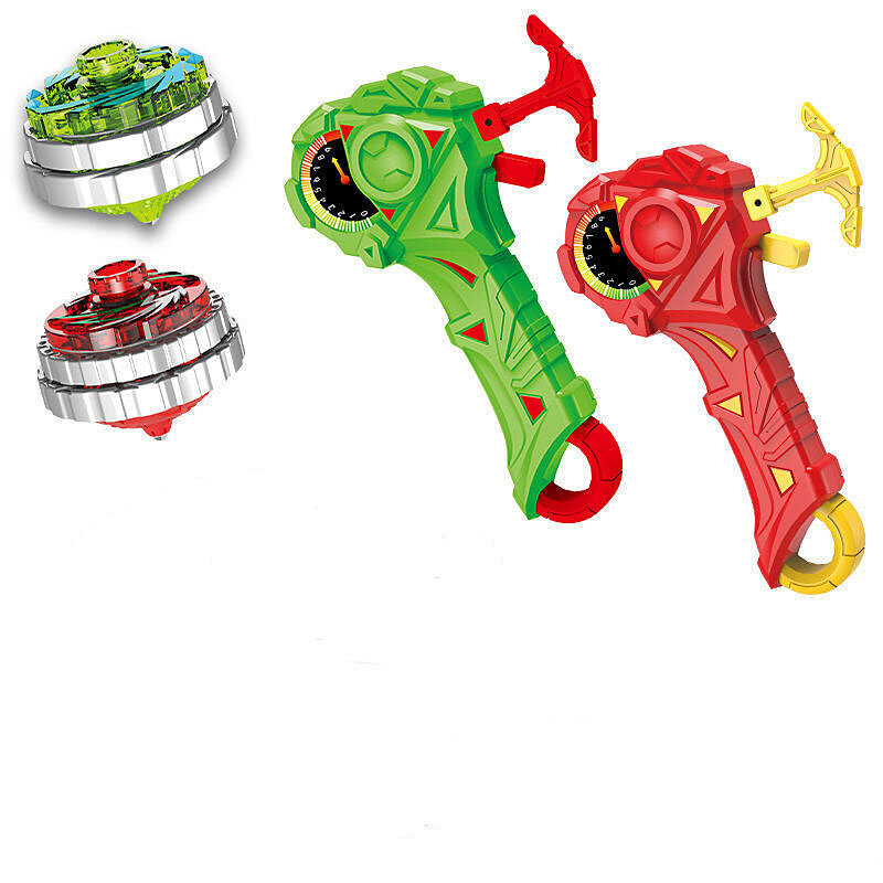 Giroscopio da combattimento luminoso combinazione di lega leggera coulisse giroscopio Magic Glitter trottola regalo di compleanno di natale per bambini