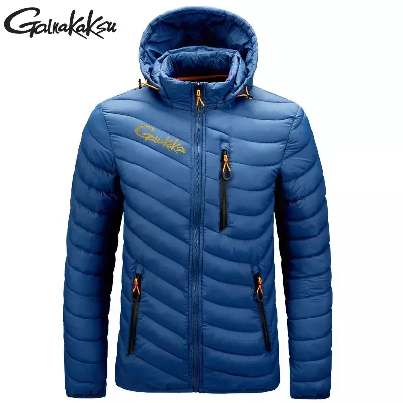 Waterproof Fishing Down Jacket for Men, Windproof Fishing Jackets, Outdoor Cycling, Warm Winter Clothes