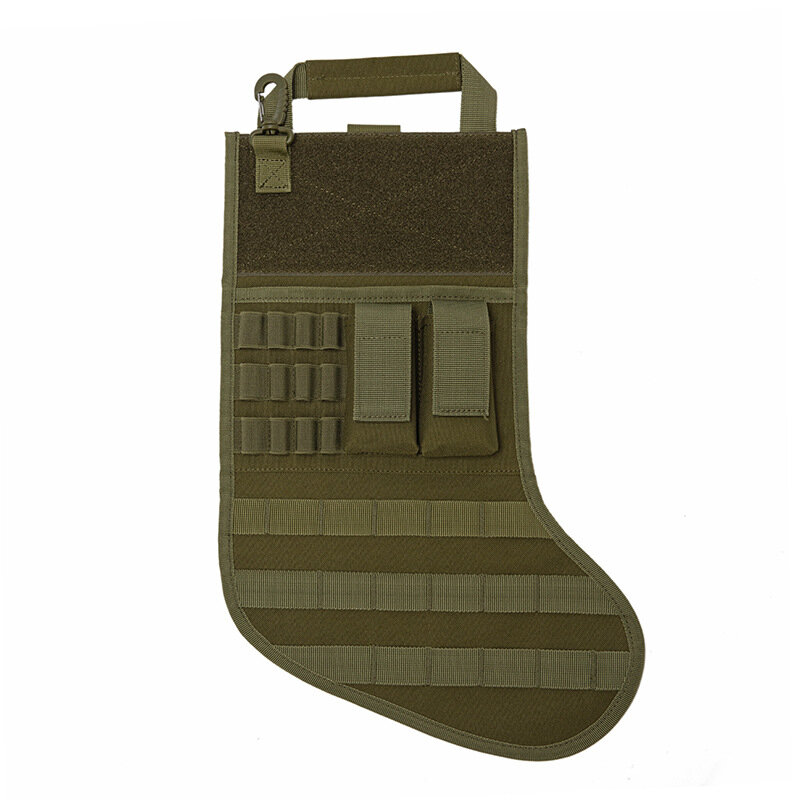 Militar Tactical Natal Gift Socks Bag, MOLLE Waist Pouch, Pendurado Decoração Tote, Pacote de armazenamento para fãs do exército, Caça Escalada Bag