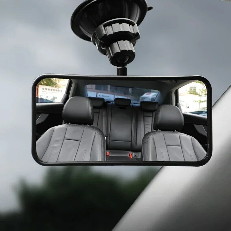 กระจกรถยนต์สำหรับเด็กทารกกระจก360 ° แบบดูดเบาะนั่งรถยนต์ด้านหลังอเนกประสงค์กระจกมองหลังสำหรับเด็กปรับได้