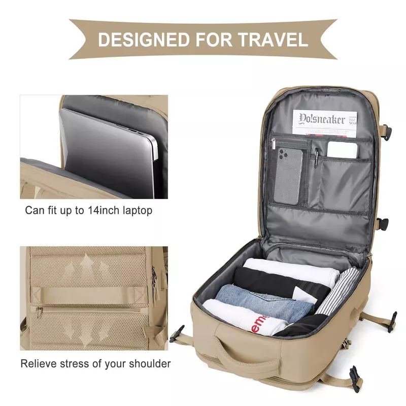 Backpack 40x30x20 Airplane, Ryanair Cabin Hand Luggage Backpack, Easyjet Laptop Backpack for Aeroplane Travel, School Backpack