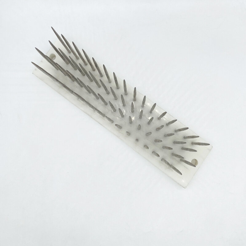 22x5.5x8.5cm White Stainless Steel rambut Hackle dengan jarum untuk menyisir rambut massal ekstensi rambut manusia mesin sisir alat pakan