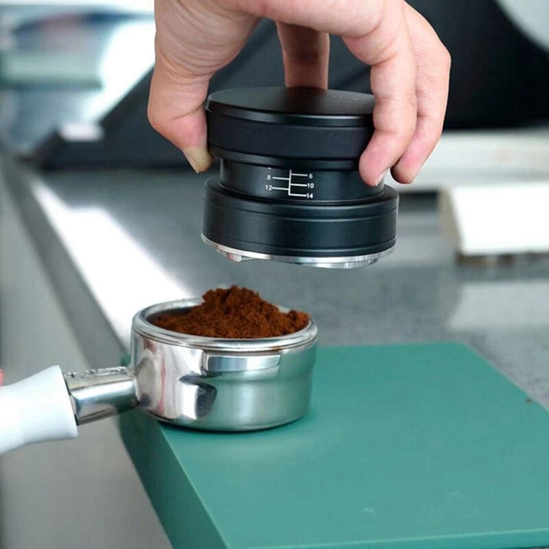 1ชิ้นอุปกรณ์เสริมสำหรับกาแฟที่แม่พิมพ์กดบดกาแฟทำจากสเตนเลสเครื่องมือปรับระดับแป้งค้อนขนาด51มม.