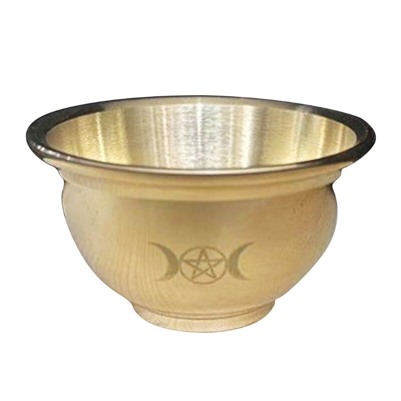 Mini cuenco de cobre que ofrece incienso Wicca Katori, cuencos alternos de meditación, cuencos duraderos grandes para uso Ritual de Altar, fácil de limpiar