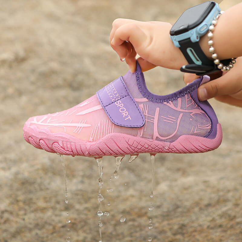 Zapatos de agua antideslizantes de secado rápido para niños, zapatillas deportivas transpirables para exteriores, lo último en 2024