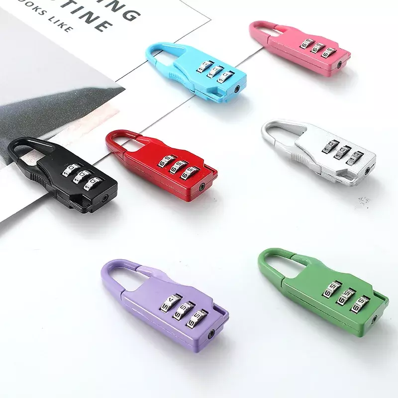 Mini Dial Digits Code Number Password Combination Padlock Safety Travel Security Lock for Luggage Lock Padlock Gym Zine Material