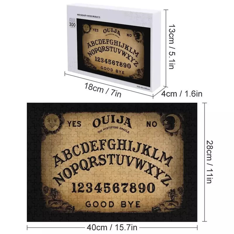 Ouija board Jigsaw Puzzle nama kayu aksesoris Diorama hadiah kustom kayu dipersonalisasi hadiah Puzzle menikah