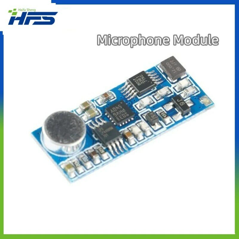 Mini Mono Single Channel Transmitter Board FM Wireless Transmitting Microphone Module Serial Port Control DC 3V-5V 76M-108MHz