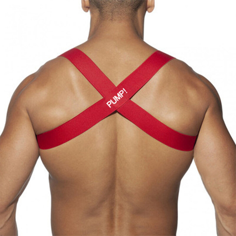 Homens sexy cintas no peito corpo chicote de fios mucle clube cosplay lingerie traje gay roupa interior elástico banda bondage colete alças de ombro
