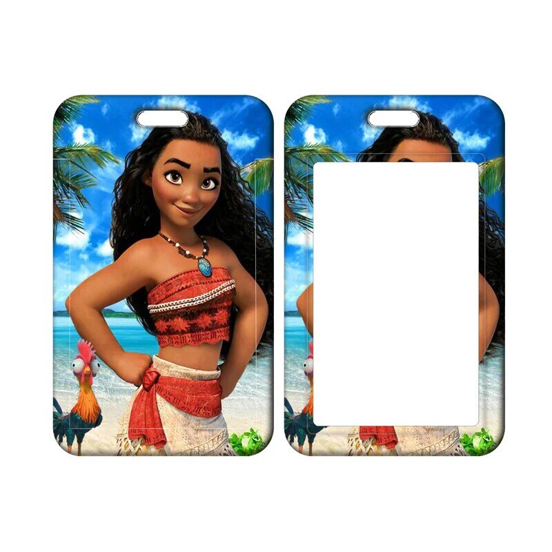 Disney Moana Maui-Porte-clés avec lanière rétractable pour carte de crédit, porte-badge d'identification prédire, clip, sangle de cou, bobine de ULpour téléphone