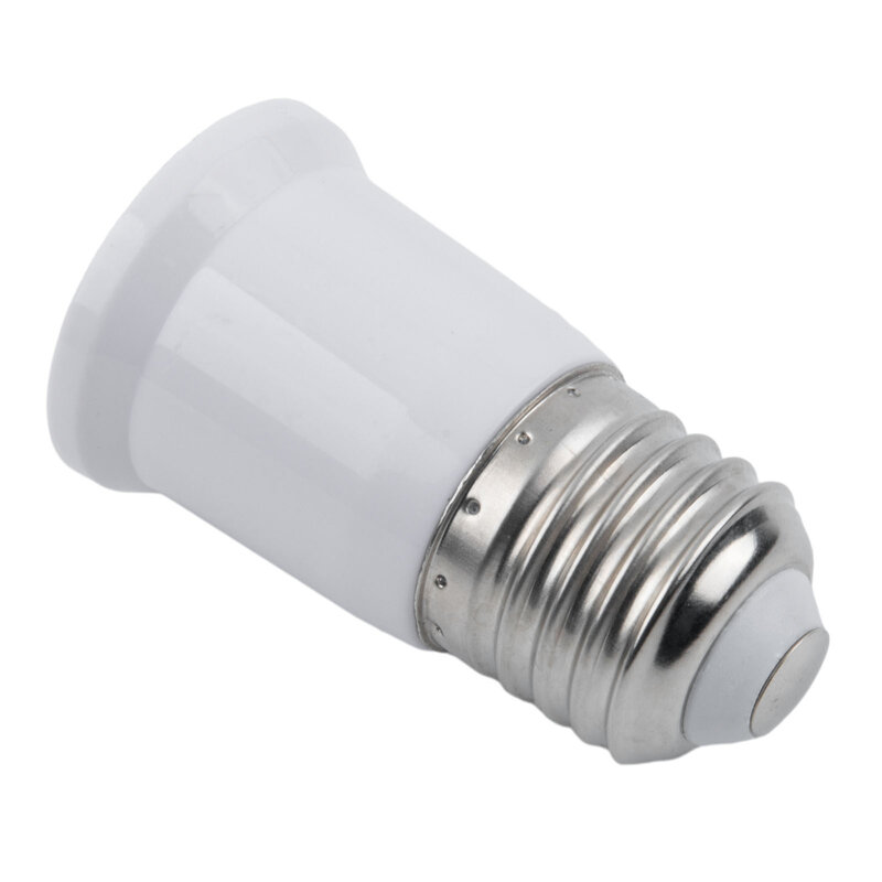 E27 To E27 Extend Socket Base Plastic White 1pc 3cm 1.2 Inch Adapter Extension Base Lamp Holder Converter Durable