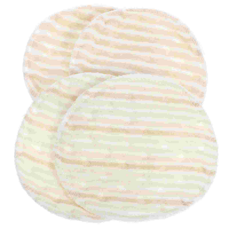 4 Pcs Reusable Breast Pads Washable Instant Absorbent Feeding for Women Cotton Breastfeeding