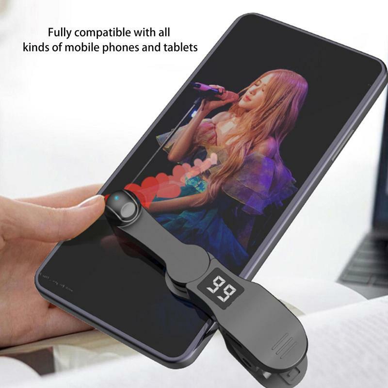 Clicker layar otomatis Digital untuk ponsel pintar, aplikasi Video Live Streaming Gadget layar ponsel pintar Game tripod sentuh Tapper
