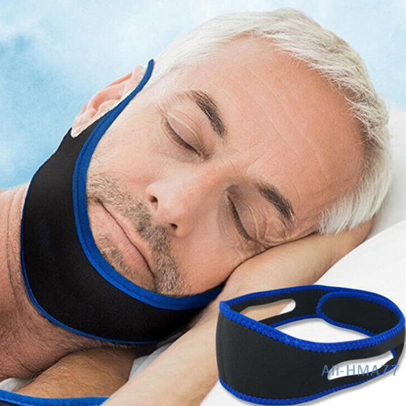 Respirável Anti-Ronco Elastic Strap, Anti-Ronco Chin Belt, Banda de respiração bucal, Apneia Belt, Melhorar o cuidado do sono também