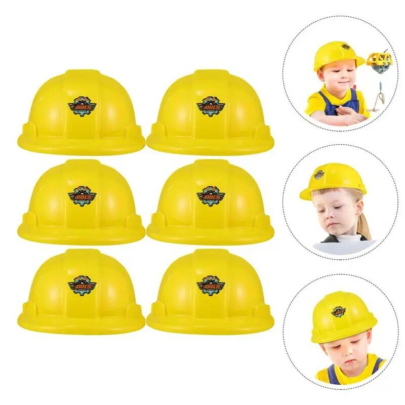 Budowlane sukienki kapelusze Party Up Hat Fancy Kids Hard For Building zabawki Builderskid Helmet