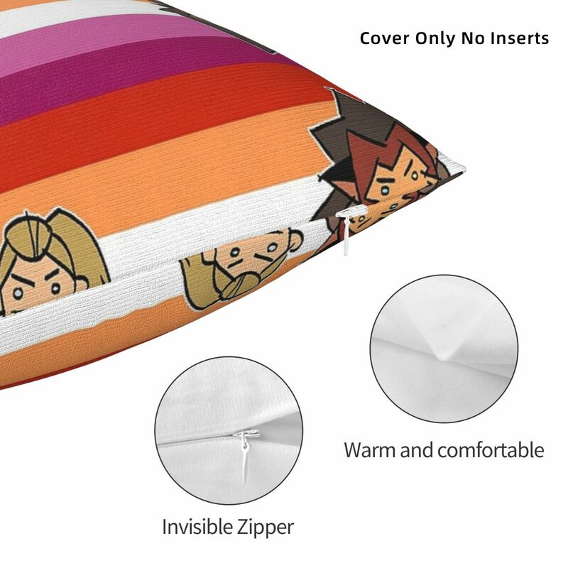 Catradora Flag Square Pillowcase Polyester Pillow Cover Velvet Cushion Decor Comfort Throw Pillow For Home Car