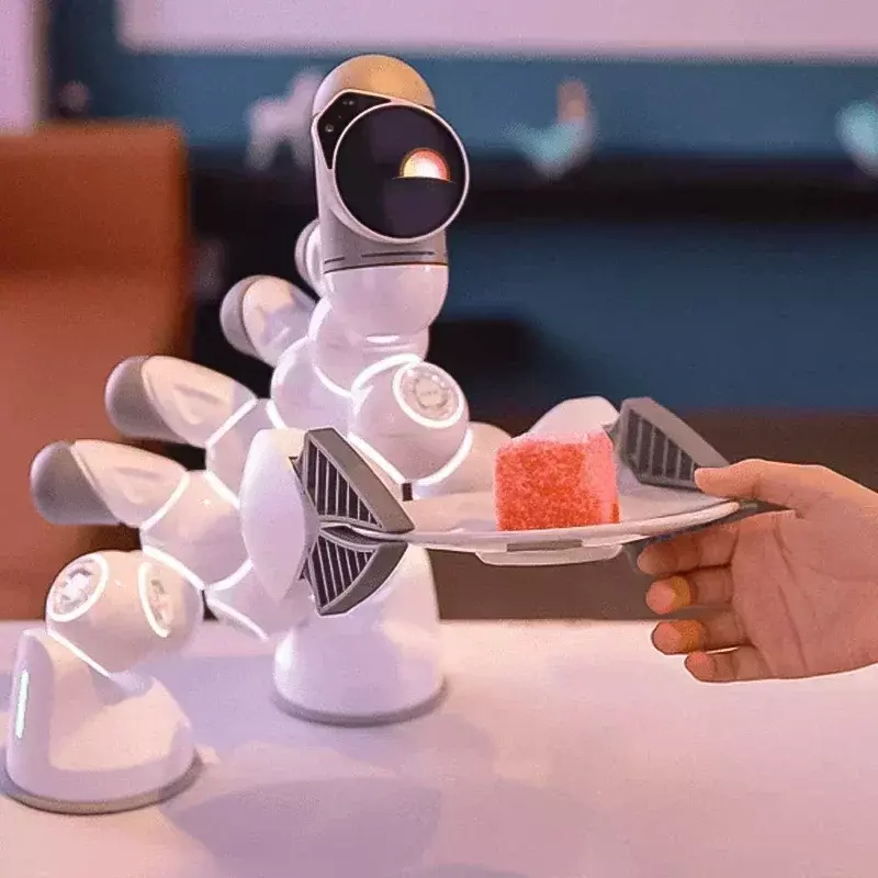 Clicbot Robô Inteligente, Programa AI Splicing Modular, Brinquedos Quebra-cabeça Infantil, Desktop Modelo, Pet Eletrônico, Presente de Aniversário, Acompanhar