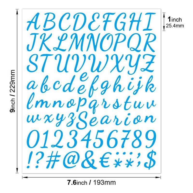 สติกเกอร์2ชิ้น26ตัวอักษร A-Z แพลนเนอร์กันน้ำสีสันสดใสความคิดสร้างสรรค์ DIY รูปแบบที่เขียนด้วยลายมือสติกเกอร์ตัวเลขสำหรับเด็กถ้วยแล็ปท็อป