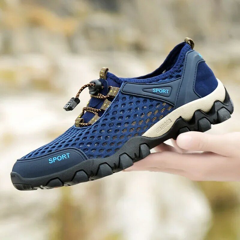 Summer Tenis Men's Shoes Sports Casual Shoes Mesh Soft Bottom Mountaineering Portable Outdoor Running Shoes Skateboard