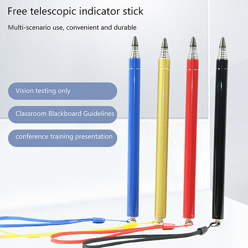 1 pc Klassen zimmer Präsentation versenkbarer Zeiger Stick für Moderator Handheld tragbare Lehrmittel Vision Test Stick