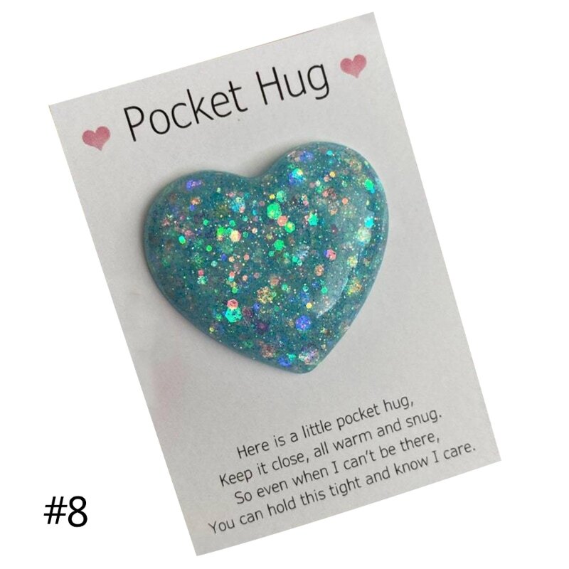 Mini Heart Pocket Hug ตกแต่งพร้อมข้อความแสนอบอุ่นถึง Hug Whoever 270F