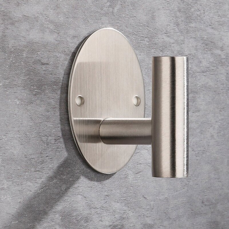 Gancho de acero inoxidable para Toalla de baño, colgador de puerta resistente, adecuado para baño y cocina, 4 piezas