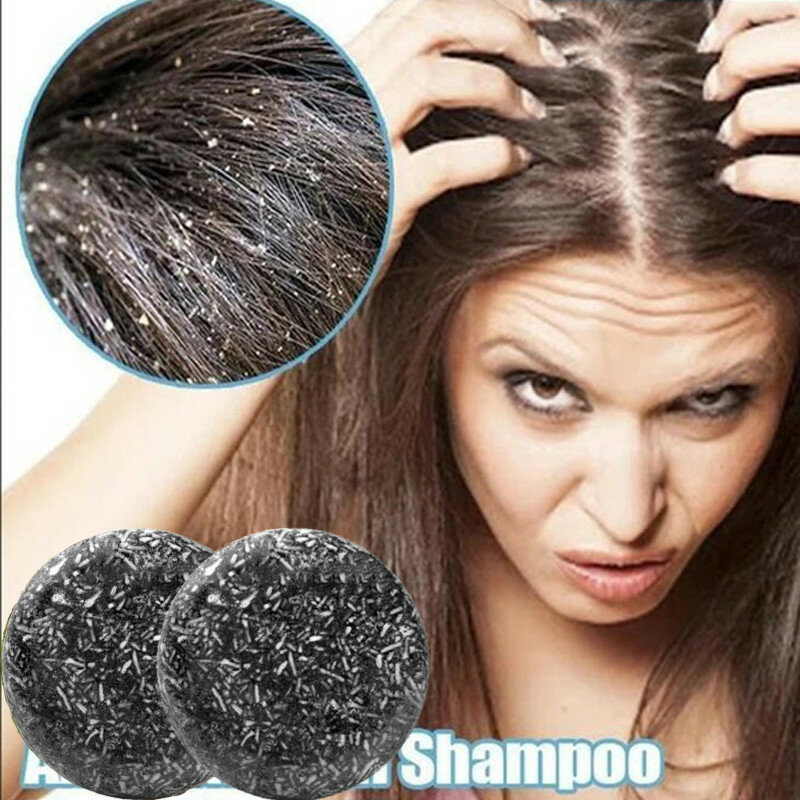 Soap Hair Darkening Shampoo Bar Repair Gray White Hair Color Dye Face Hair Body Shampoo 60g Natural Organic Hair Conditioner