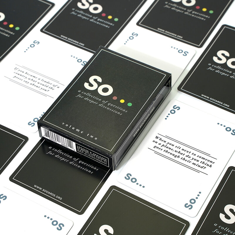 Пусковое устройство для разговора So Cards-карточная игра с вопросами для взрослых и семьи