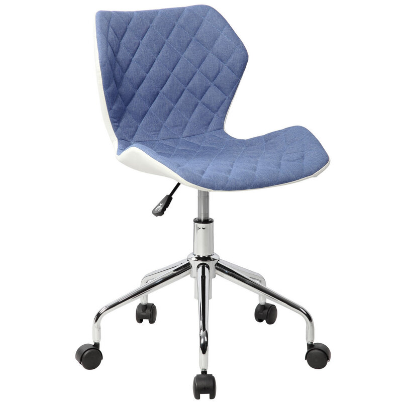 Blue Modern Height Adjustable Office Task Chair by Techni Mobili - Comfortable and Stylish Seating Solution for Your Workspace