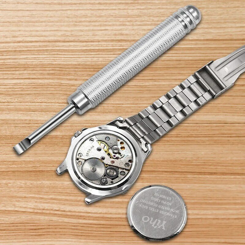 시계 백 케이스 오프너 나이프 시계 배터리 교체 프레스 백 케이스 리무버, 프라이 나이프 금속 수리 도구