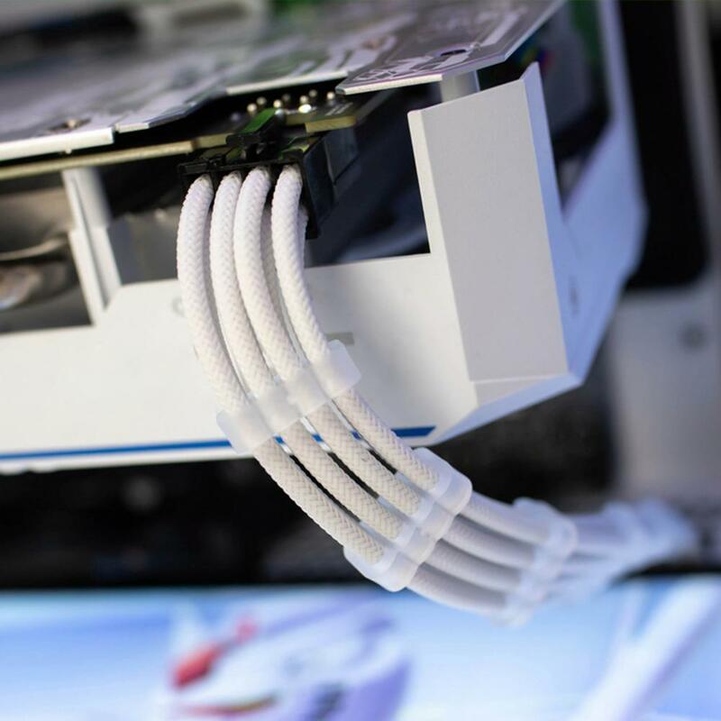 Przydatny Organizer do kabli PP 6/8/24Pin zasilania komputera zacisk do kabli praktyczny lekki grzebień kablowy do obudowa PC