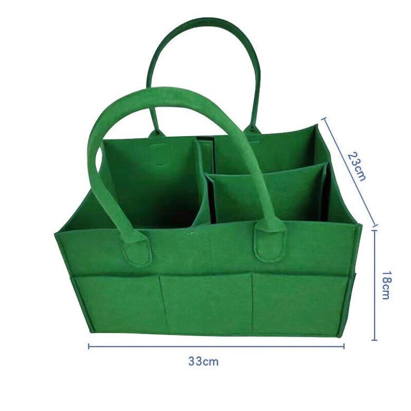 Детская сумка для подгузников из войлока, складная бежевая сумка для подгузников, съемные подгузники, многофункциональные разделители, водонепроницаемая Детская сумка