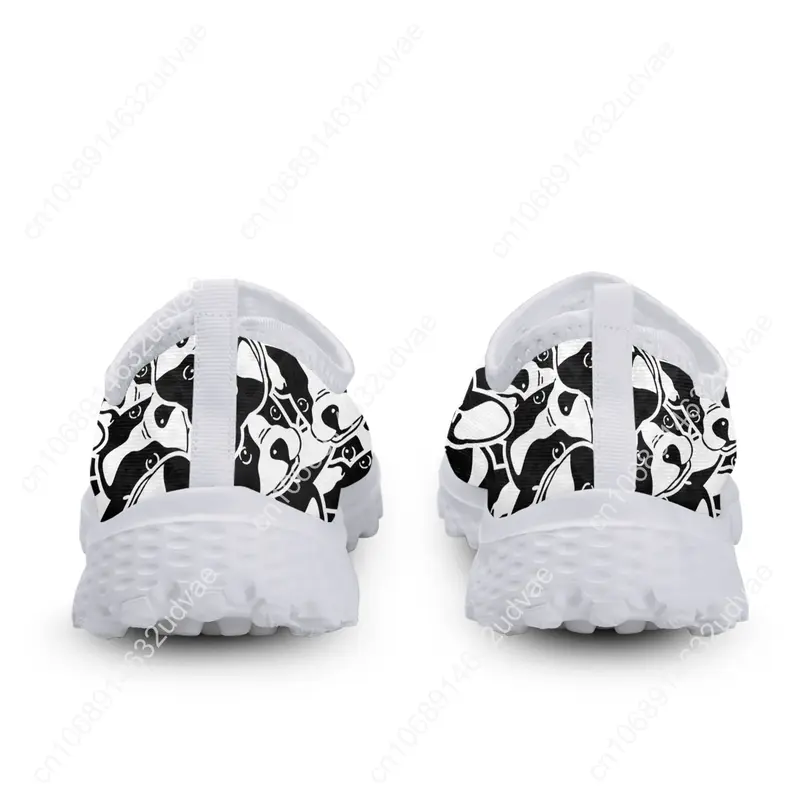 Zapatos ligeros de malla para exteriores, Calzado cómodo y transpirable, diseño de Boston Terrier, para verano