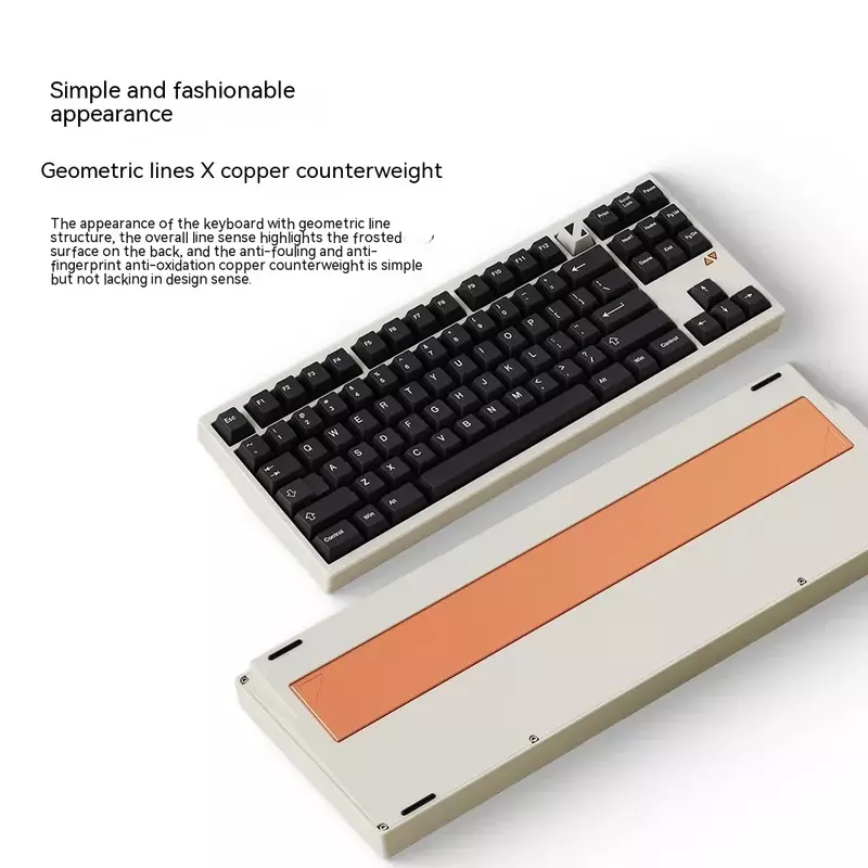Механическая клавиатура Luminkey Luminkey80 из алюминиевого сплава, трехрежимная клавиатура Hotswap, игровая клавиатура с прокладкой, эргономичная, для ПК, геймеров, для Mac, подарок для мужчин