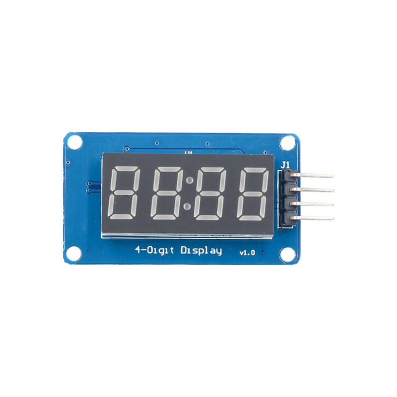 Módulo de pantalla LED TM1637 de 4 Bits para Arduino, tubo de reloj de ánodo rojo de 7 segmentos de 0,36 pulgadas y placa controladora de serie 4