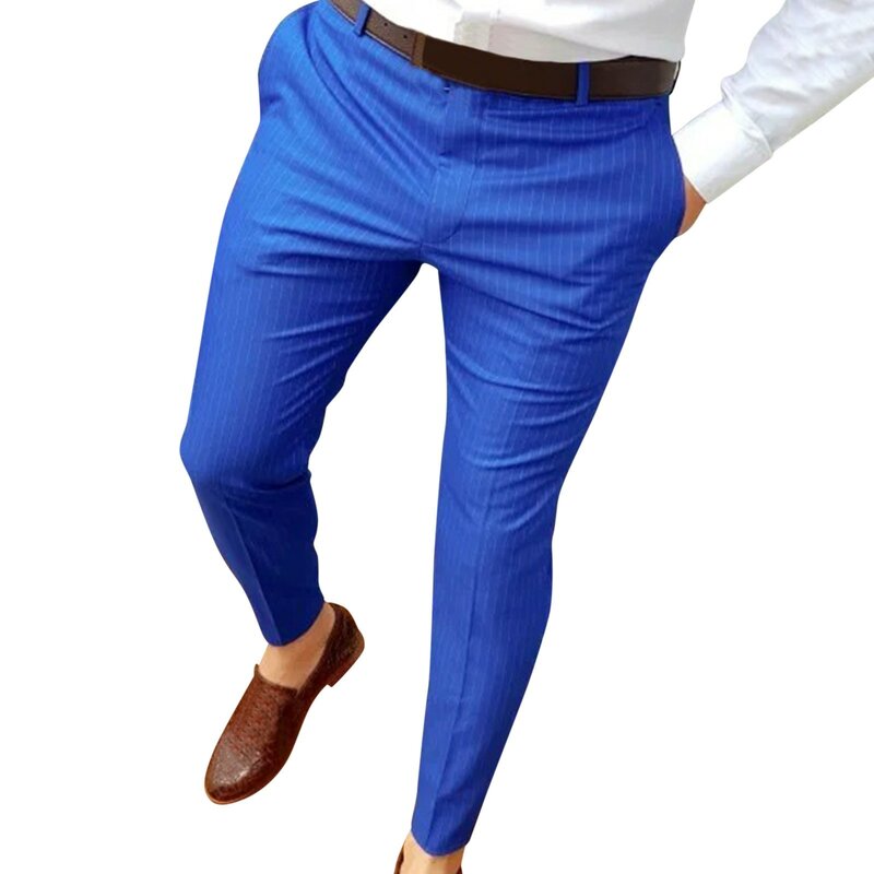 Jesienne męskie spodnie ołówkowe Business Casual Skinny Stretch Slim Fit Moda Streetwear Spodnie do biegania Odzież męska Y2k