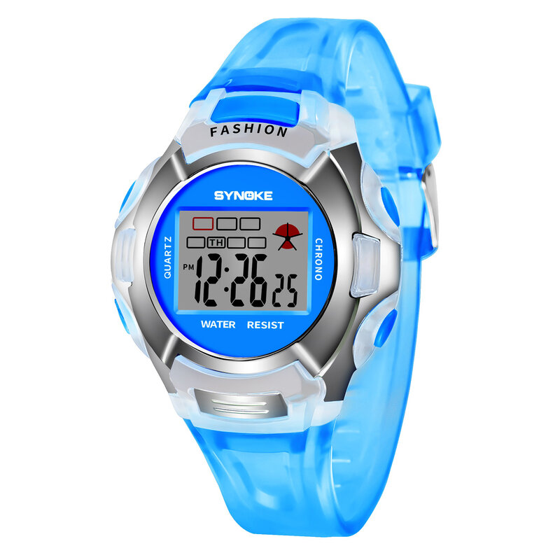 Zegarki dla dzieci wodoodporny gumowy zegarek cyfrowy LED zegar elektroniczny zegarek sportowy dzieci Relojes Girls chłopięce prezenty