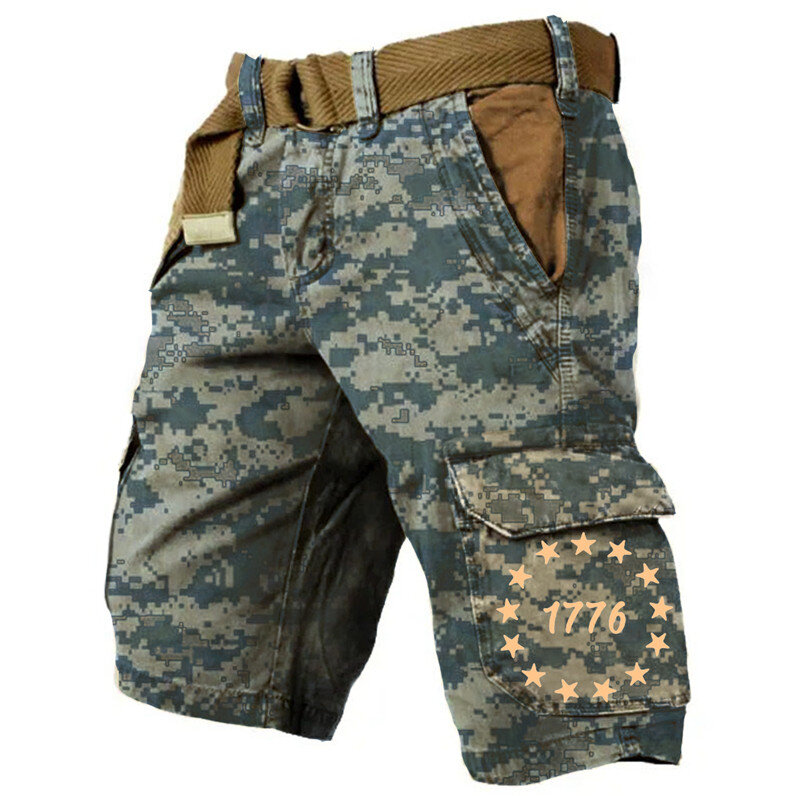 Jeans en denim à coupe ample pour hommes, pantalons militaires, objectifs numériques 3D, entraînement sur le terrain, tendance de la course de rue, extérieur, vente chaude