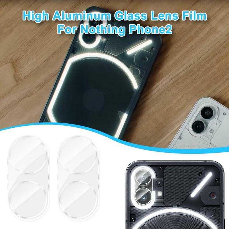 Kamera Objektivs chutz Film langlebige Telefon Kamera gehärtete Glas abdeckung gebogene Kamera Objektiv Schutz glas für nichts Telefon 2