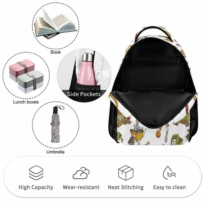 Простой рюкзак с цветочным принтом на заказ, студенческий рюкзак, Повседневная мультяшная сумка для чтения книг для девочек, легкая большая емкость