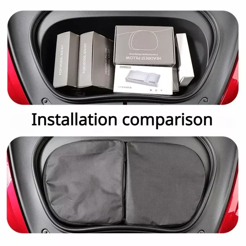 Bolsa de almacenamiento para maletero delantero y trasero, bolsa portátil de tela Oxford para Tesla New Model 3 + Highland 2024, accesorios para coche