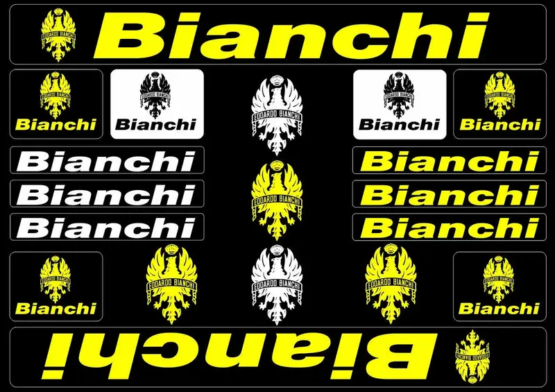 Auto Aufkleber für Rahmen Aufkleber für Bianchi Fahrrad Mountainbike Rennrad MTB Radfahren Dekorative Aufkleber Decals,30cm