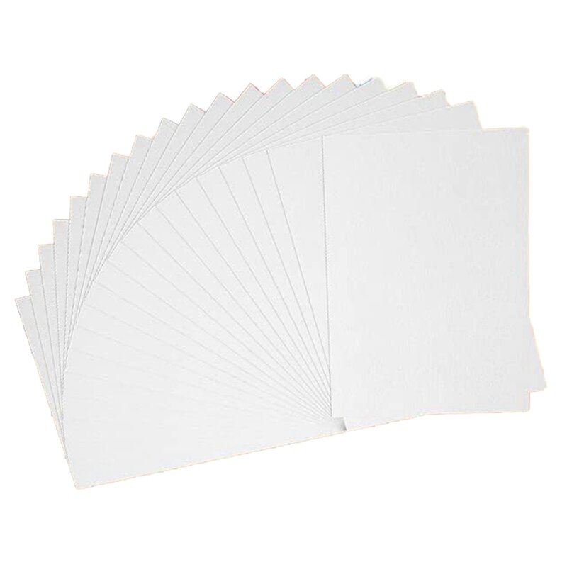 60 lembar kertas cat air kertas sketsa asam bebas massal kertas putih tekan dingin 50% katun 140Lb /300Gsm (7.68X5.31 inci)