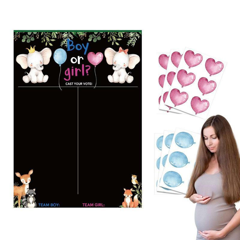 Gender Reveal Board Games Gender Reveal Poster Board Idea Games Cast Your Vote Guessing Game Gender Reveal Party Centerpieces