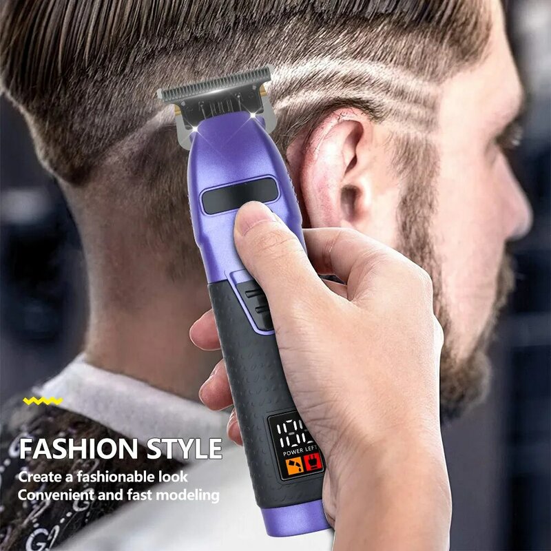 Aparador de cabelo sem fio elétrico para homens Barber Trimmer Professional Shaver, máquina de corte