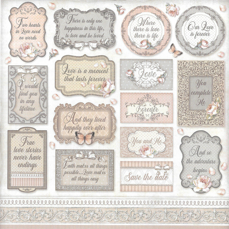 33Pcs/Pack Vintage Wedding Sticker DIY Craft Scrapbooking Album Junk Journal Decorative Stickers