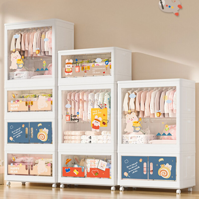 Home Organizer Children Wardrobes Hangers Cube Storage Baby Children Wardrobes Display Placard Enfant Room Furniture MR50CW