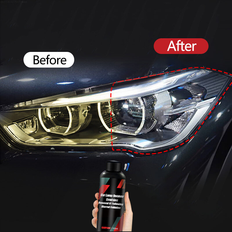 車のヘッドライト修復液体を除去するための酸化ダート、ポータブルヘッドライト修理ポリッシュ